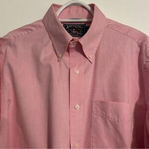 American Living Men's Button Down Pink Oxford Shirt 16.5 36-7 100% Cotton Easter